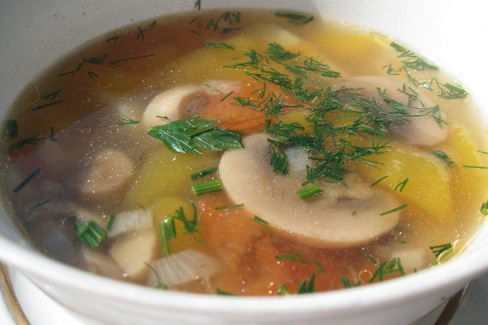Гречневый суп с шампиньонами рецепт – Русская кухня: Супы. «Еда»