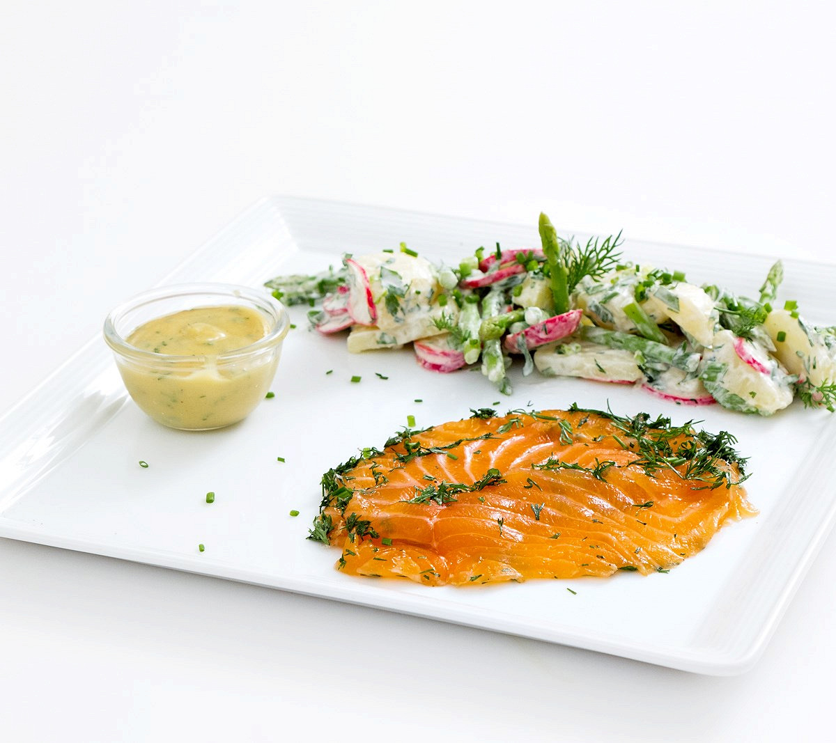 Гравлакс с картофельным салатом пошаговый рецепт с видео и фото ...