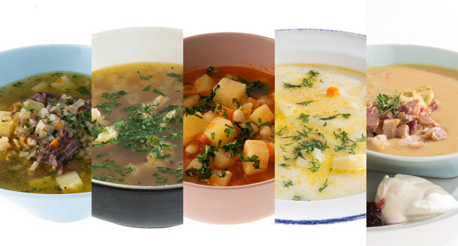 Рецепты сытных горячих супов фото