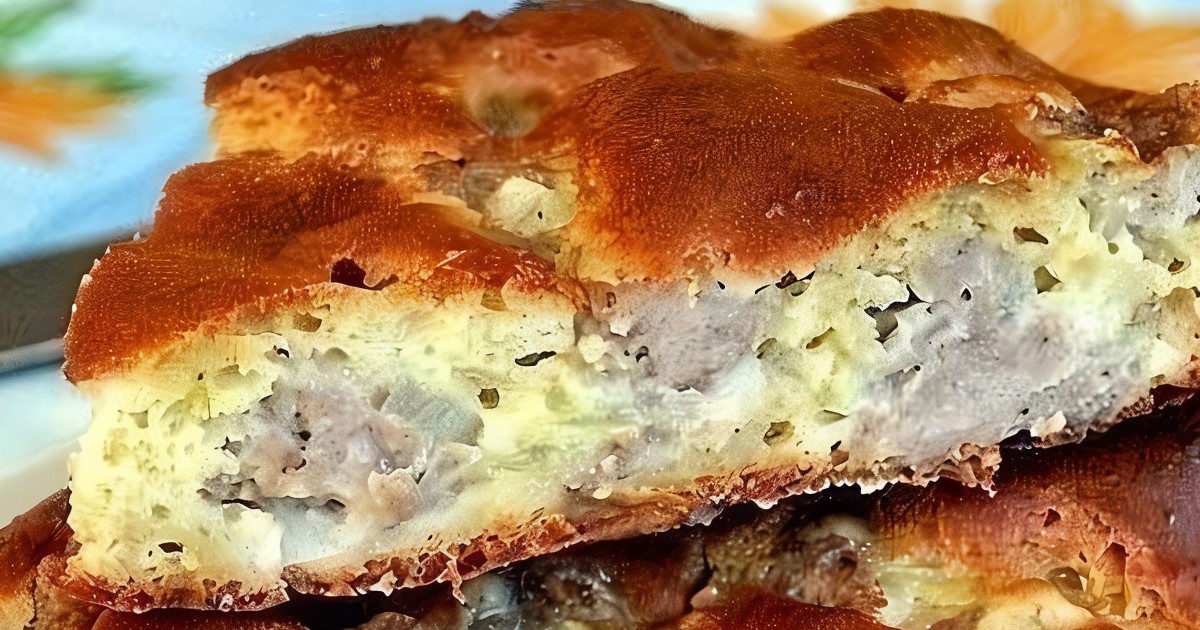 Быстрый Пирог С Мясом С Фото