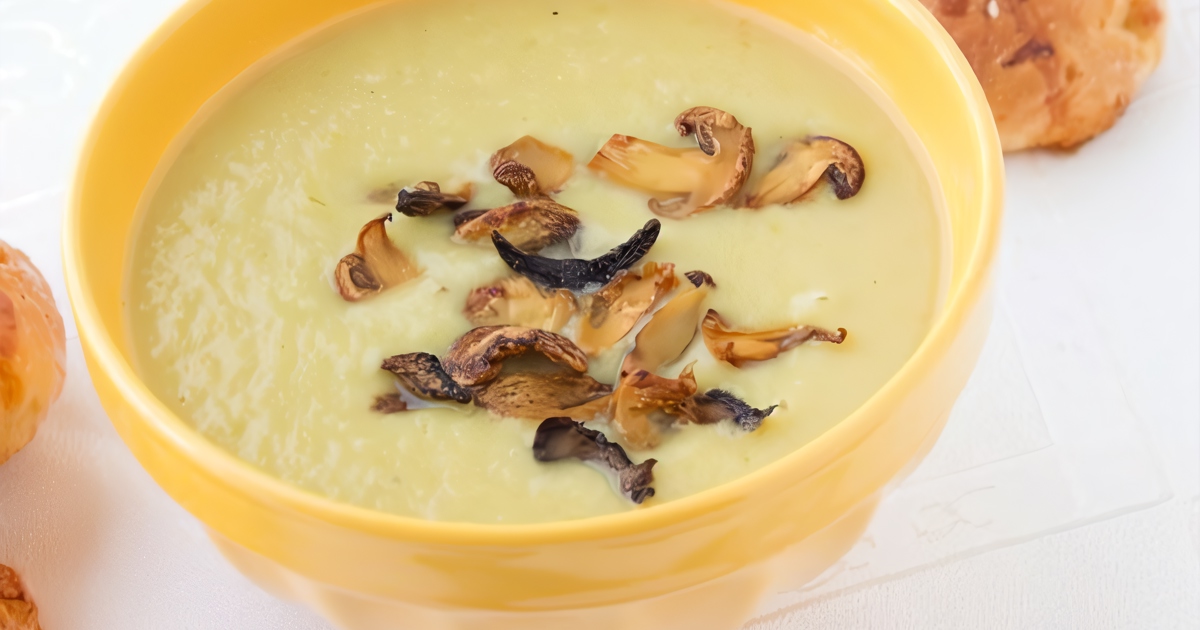 Суп с шампиньонами и плавленым сыром - полный пошаговый рецепт