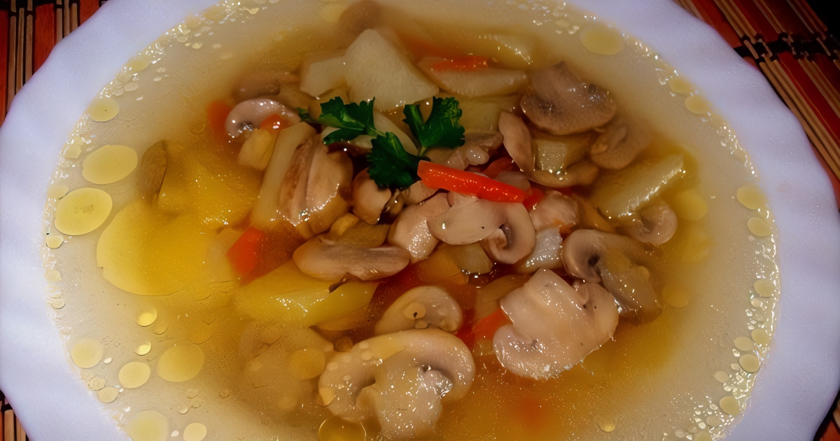 Суп-пюре из шампиньонов с картошкой – пошаговый рецепт приготовления с фото