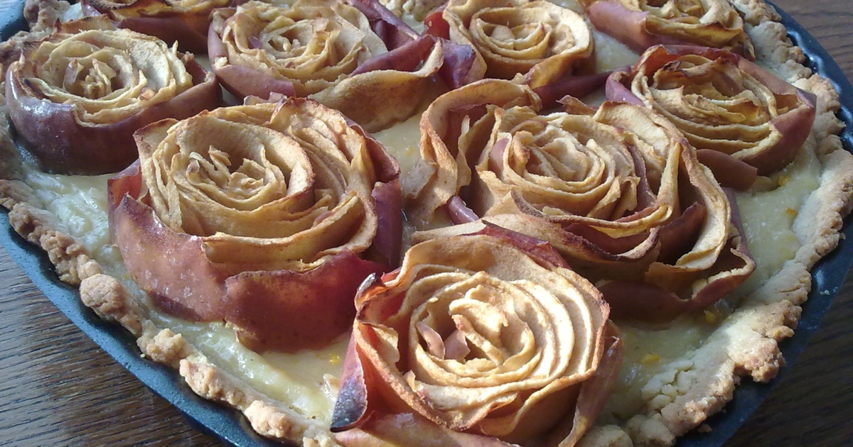 Яблочный пирог «Розы» - пошаговый рецепт с фото
