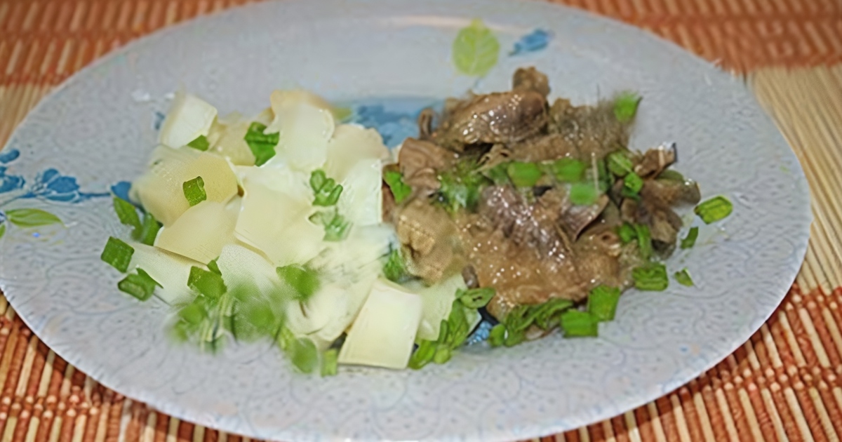 Салат из куриных желудочков, пошаговый рецепт с фото от автора Елена