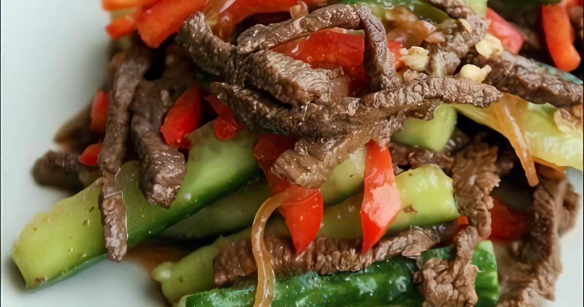 Огурцы с мясом по-корейски рецепт – Корейская кухня: Салаты. «Еда»
