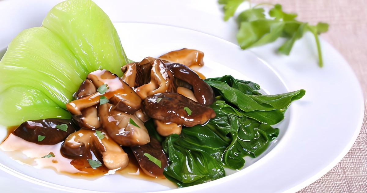 Пак-чой с грибным соусом рецепт – Китайская кухня: Закуски. «Еда»