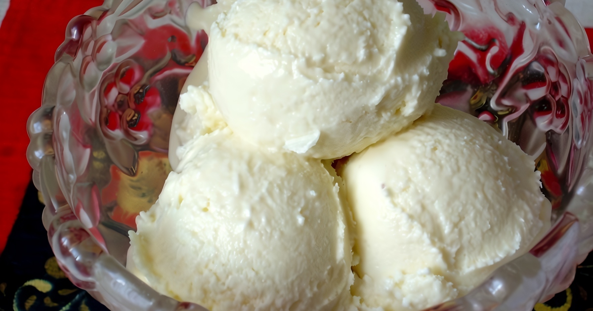 Классическое ванильное мороженое (без яиц)
