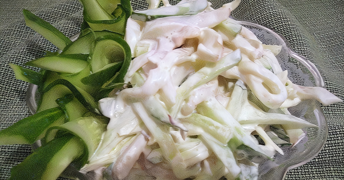 Салат из кальмаров c яйцом и огурцом - калорийность, состав, описание - luchistii-sudak.ru