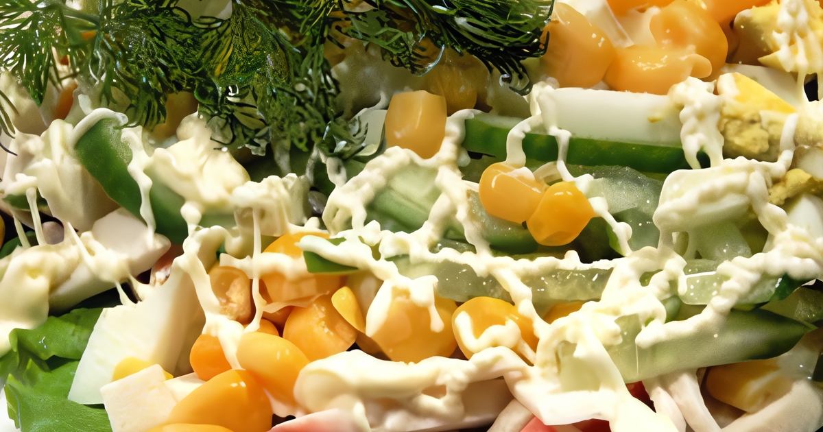 Салат из крабовых палочек — 4 простых и вкусных рецепта