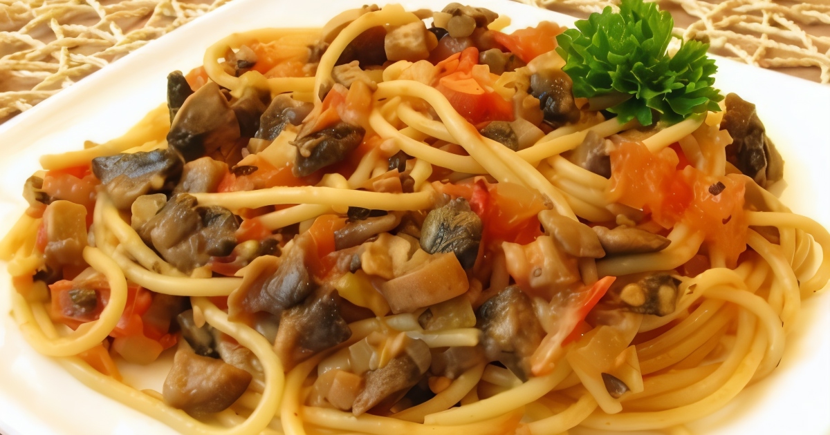 Спагетти с овощами «Летнее настроение» [Рецепты recipies]