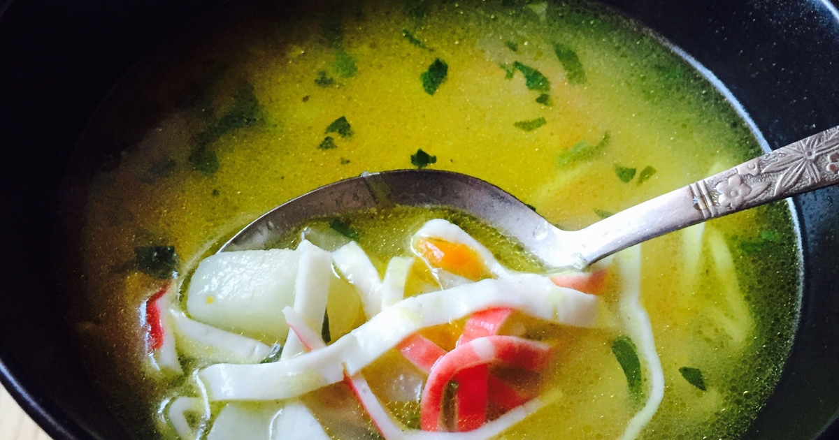 Суп с крабовыми палочками : Первые блюда