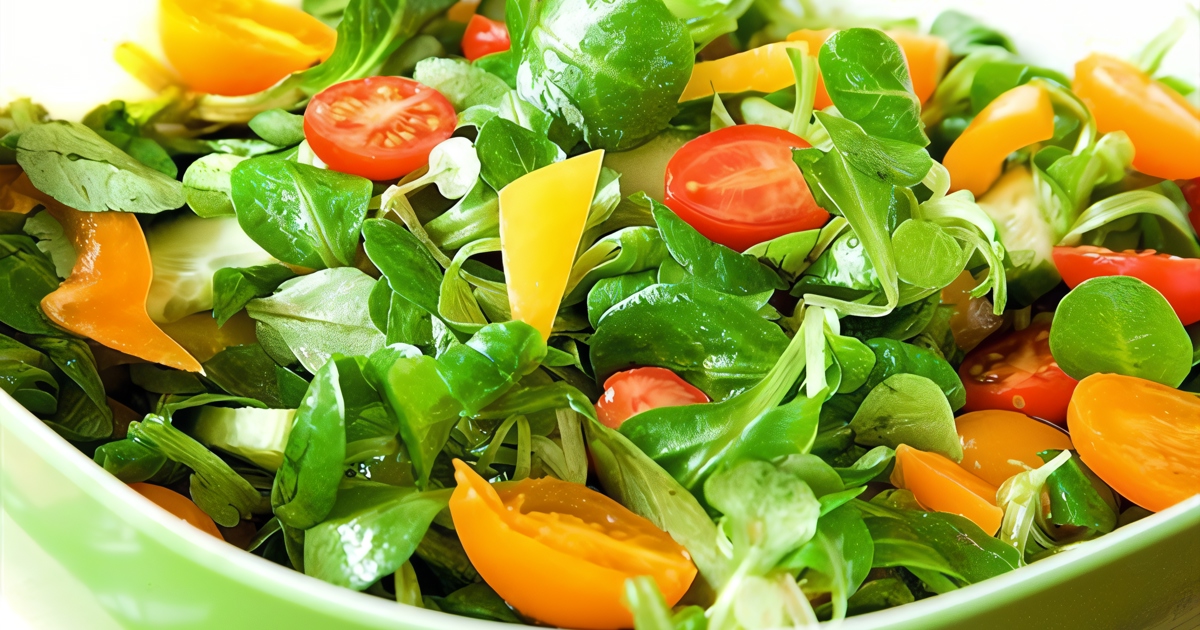 Простой, яркий и очень полезный овощной салат на каждый день