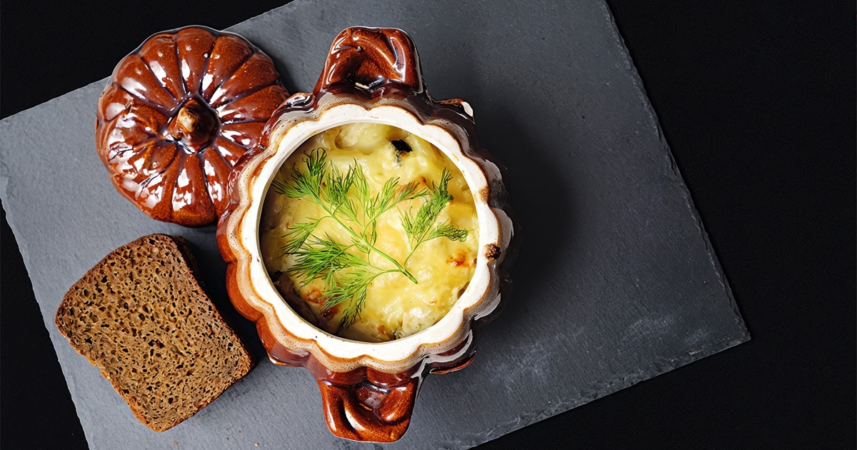Картошка в горшочках с мясом и грибами — рецепт с фото пошагово