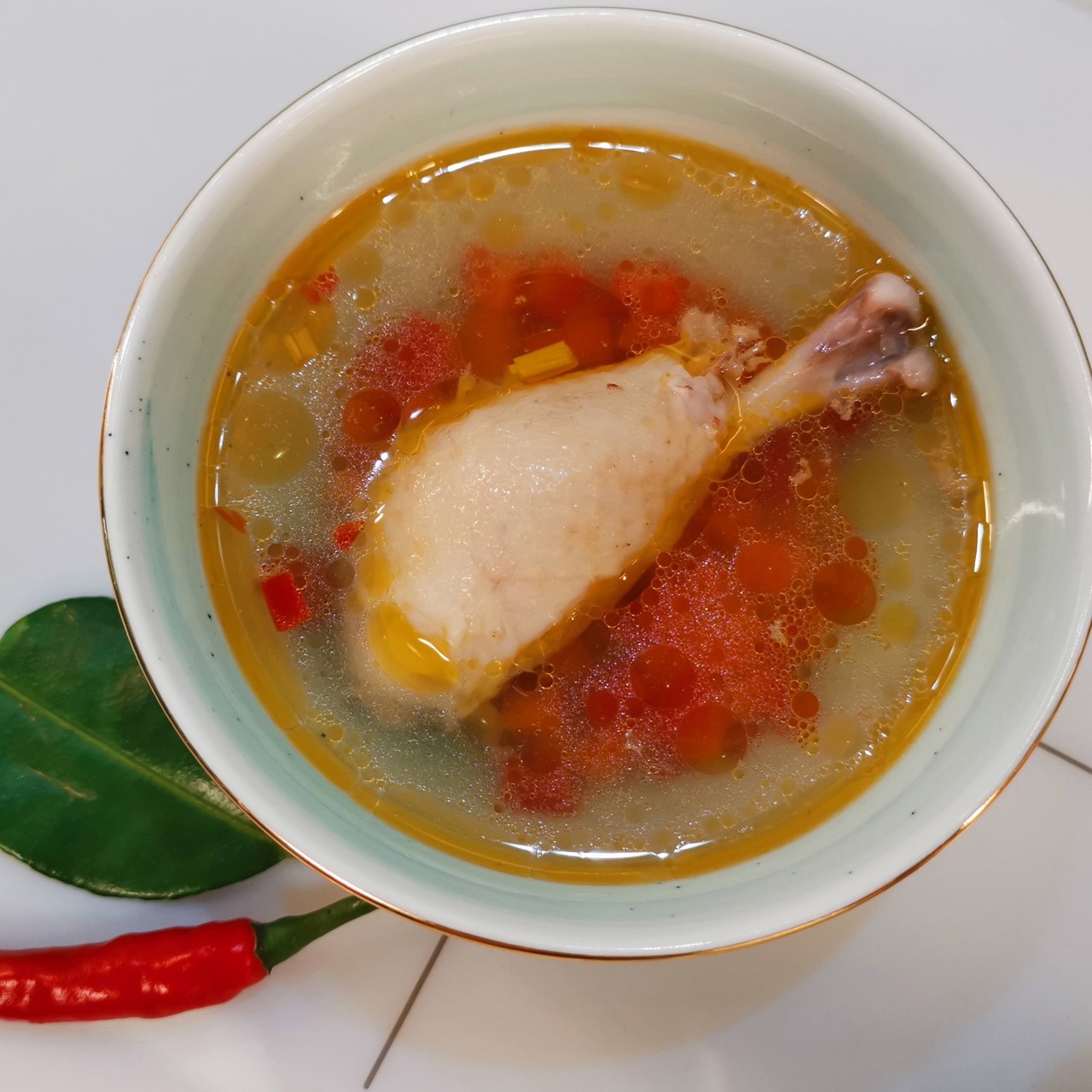Азиатский куриный суп