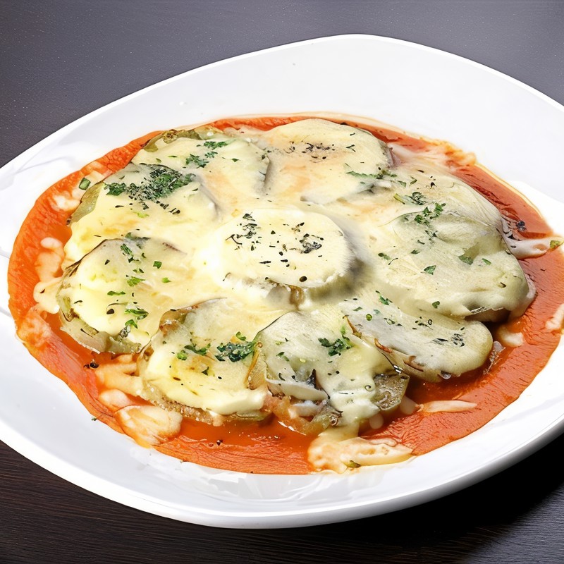 Баклажаны, запеченные с помидорами