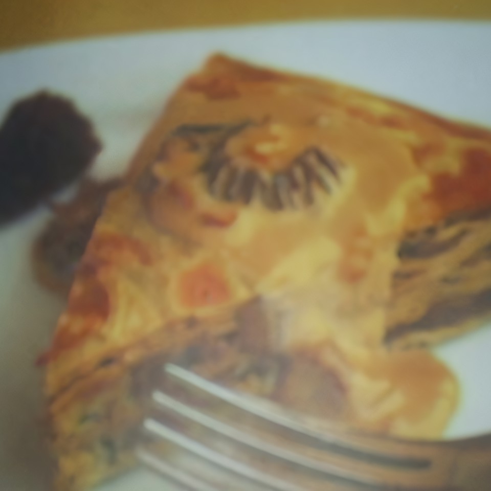 Блинчатый пирог с грибами