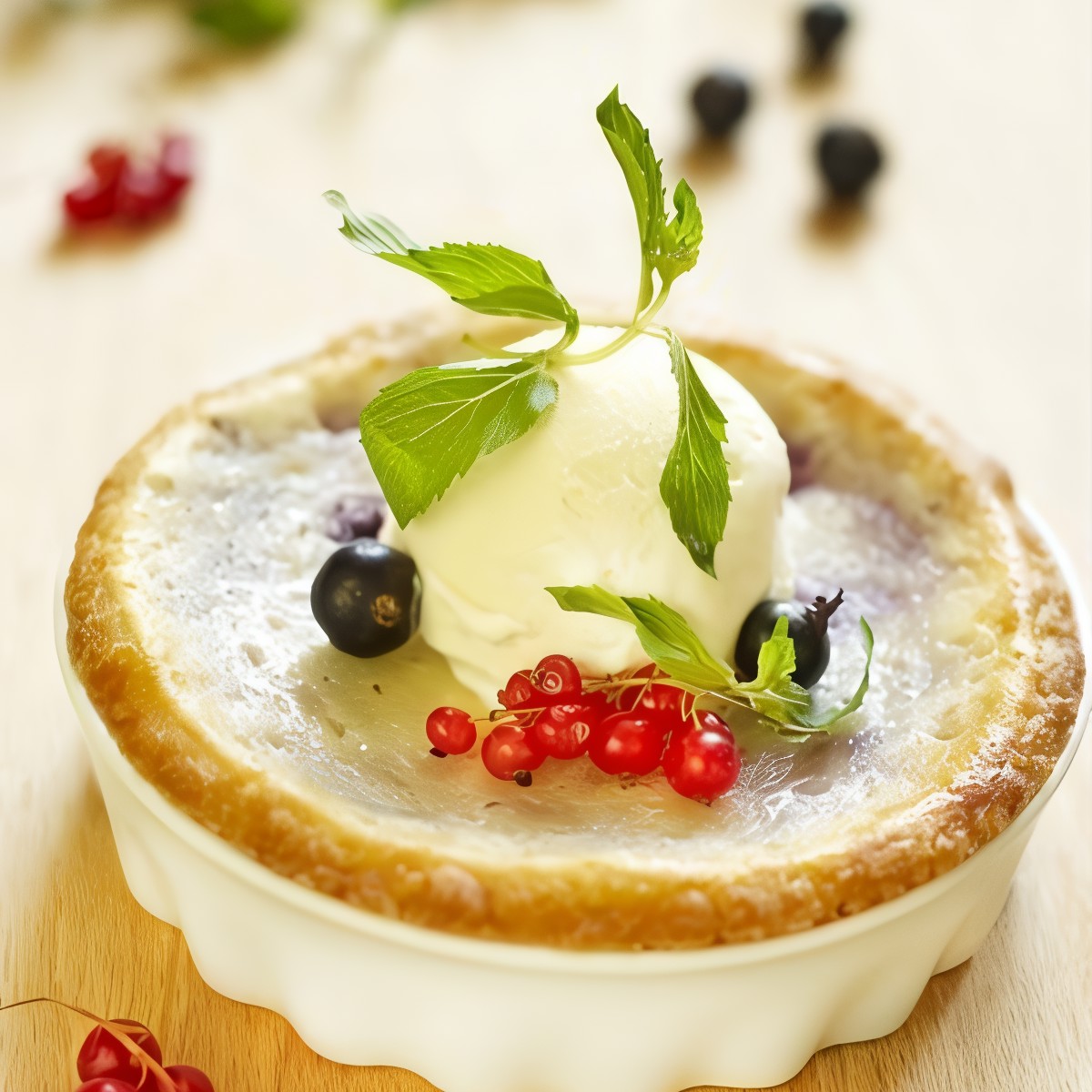 Блины со свежими ягодами по-датски (Dutch Baby)