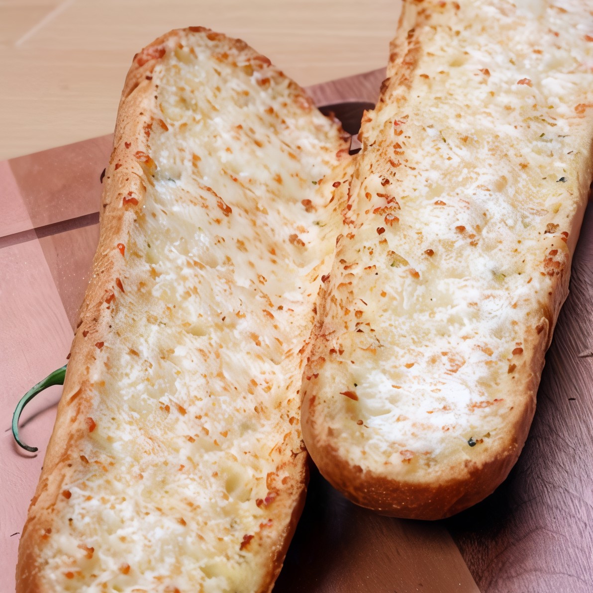 Чесночный хлеб со сливочным маслом