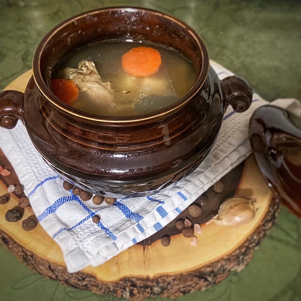 Горшочки с бараниной и горохом в духовке