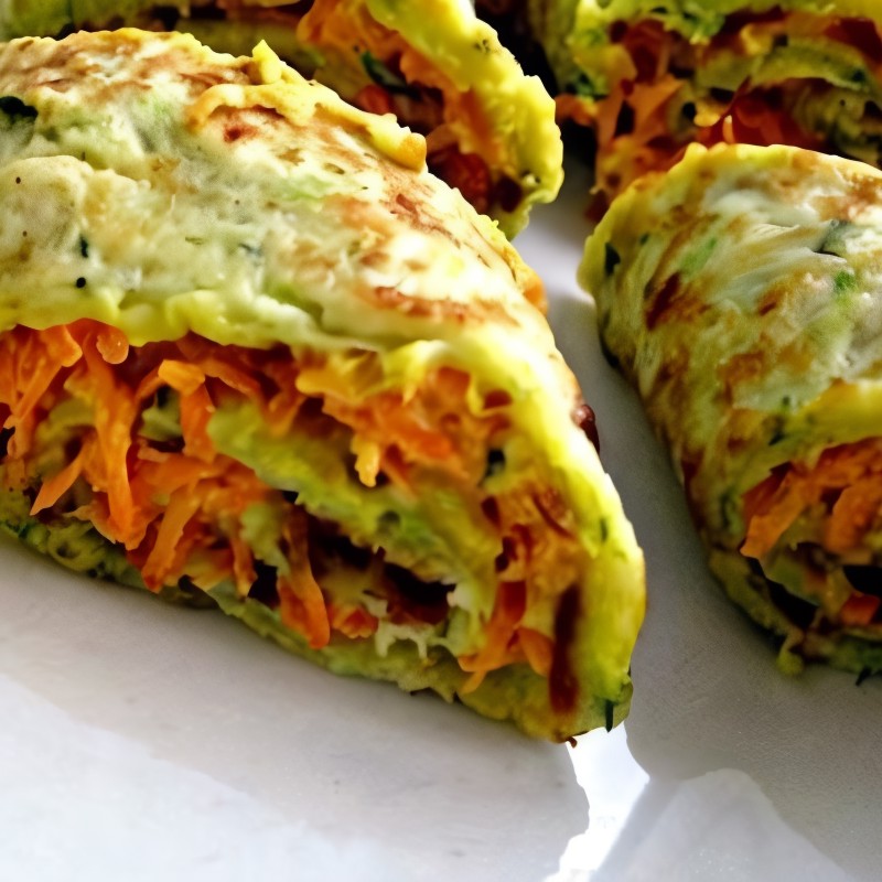 Кабачковые блинчики с начинкой