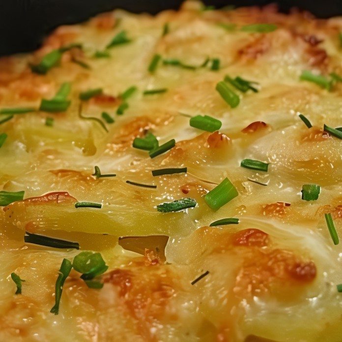 Картофель дофине, запеченный под сыром