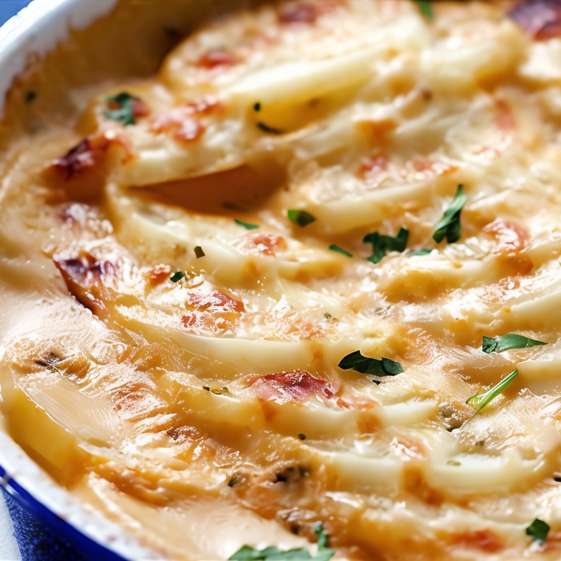 Картофель с соусом бешамель