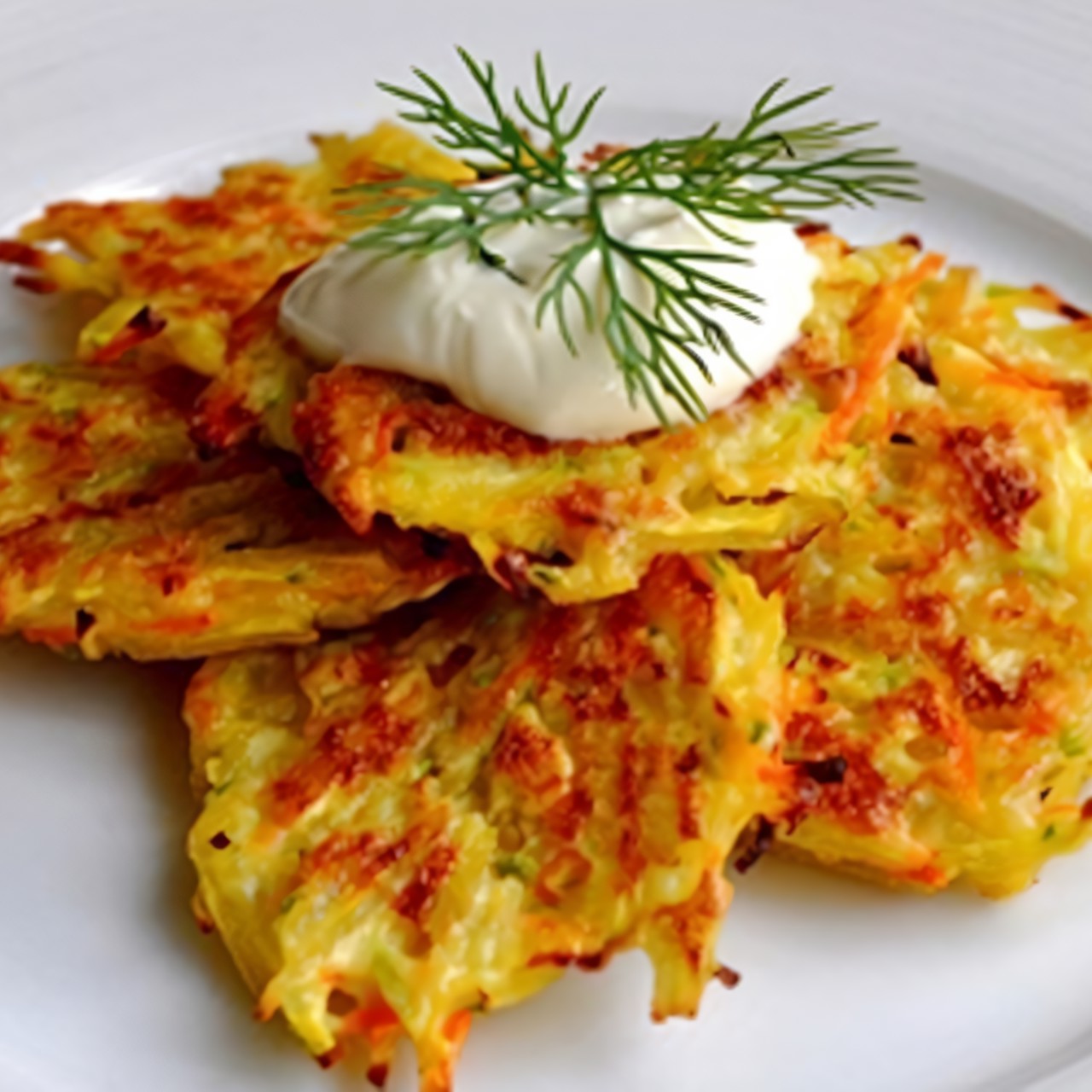 Картофельные оладьи лорики с грибами и яйцом