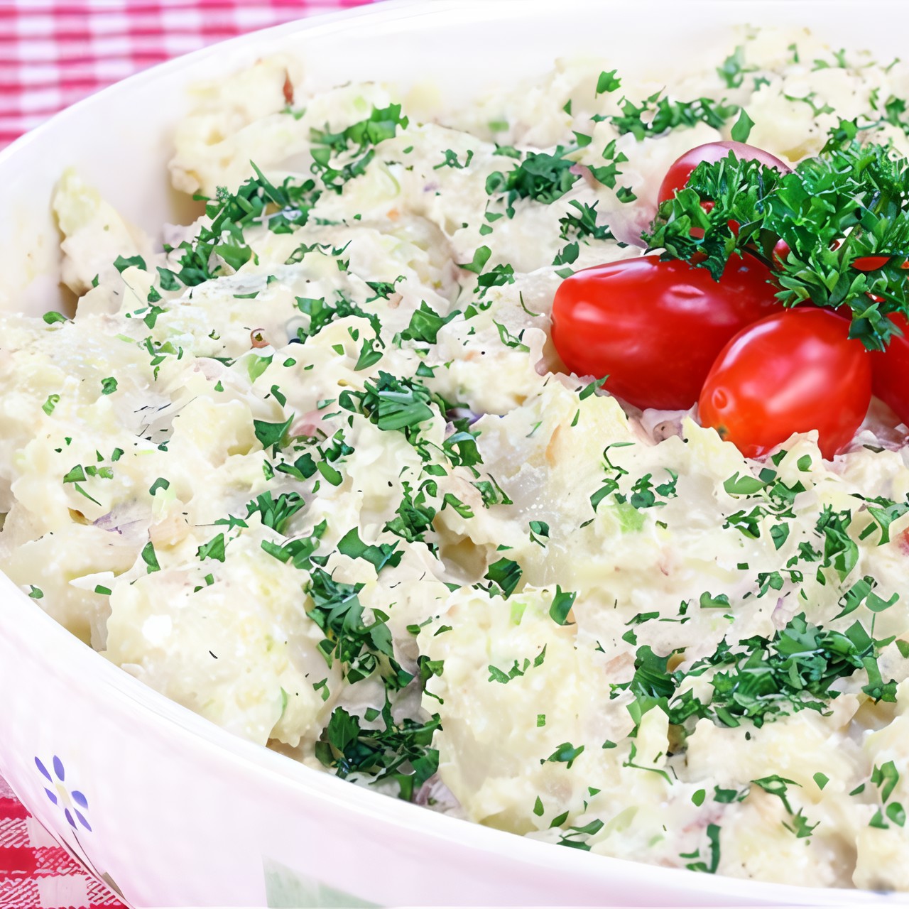 Картофельный салат с мелиссой