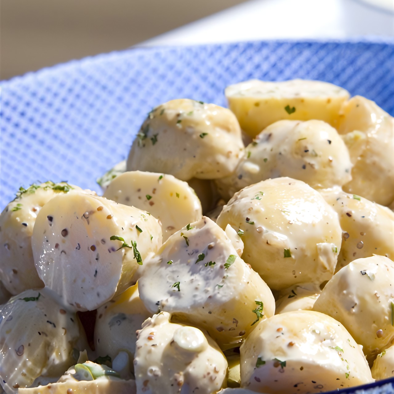 Картофельно-чесночный салат