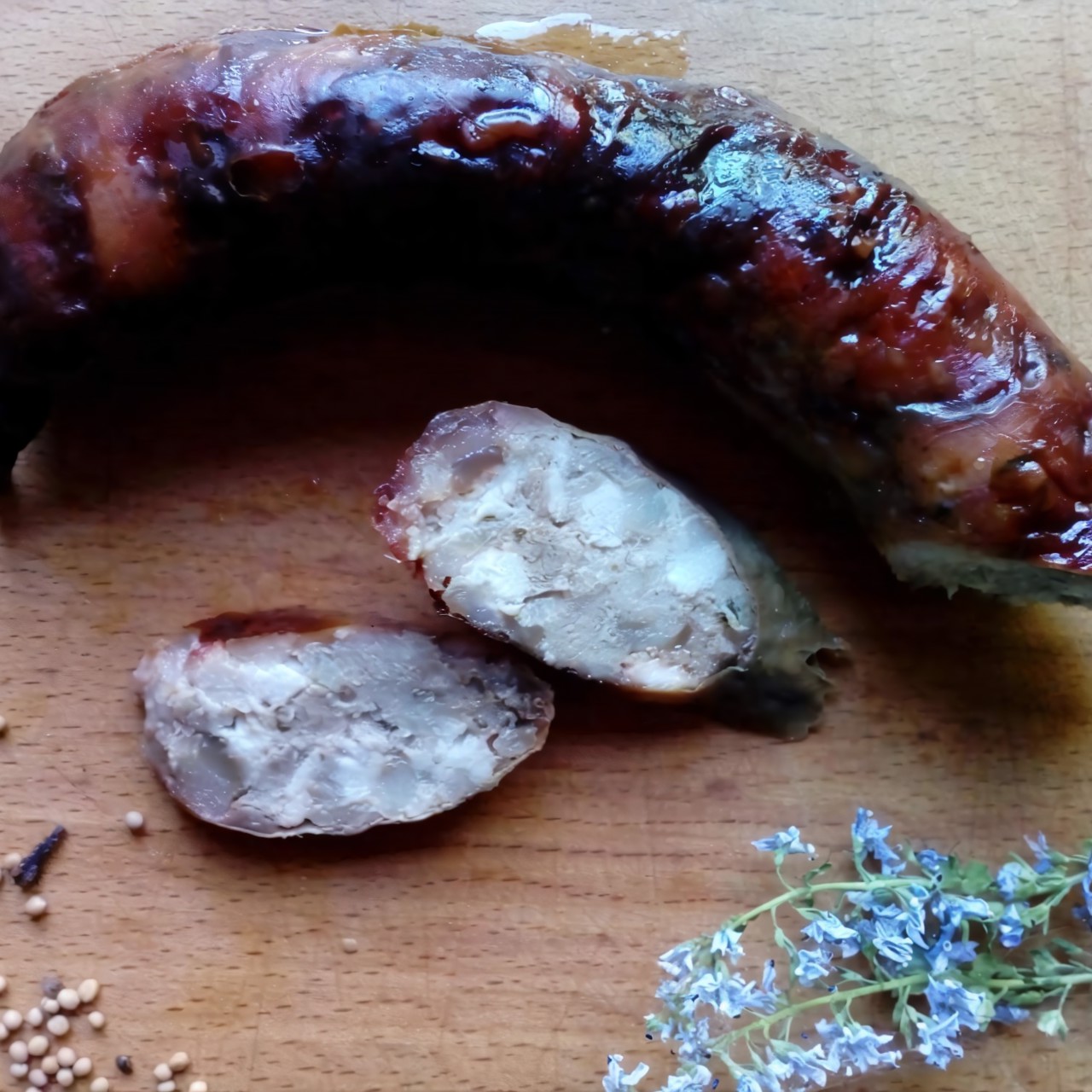 Колбаса домашняя со свининой и куриными грудками