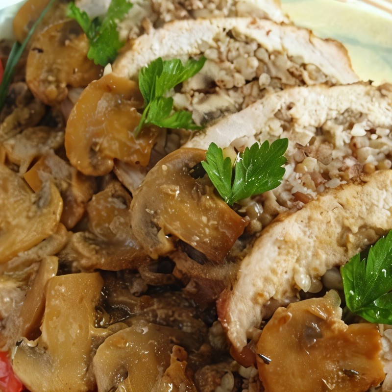 Котлеты фаршированные гречкой и грибами