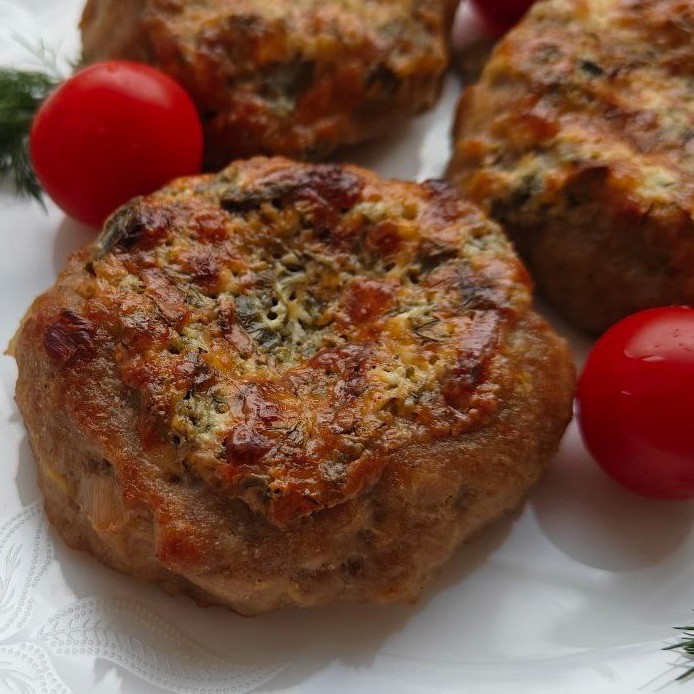 Котлеты с начинкой в духовке