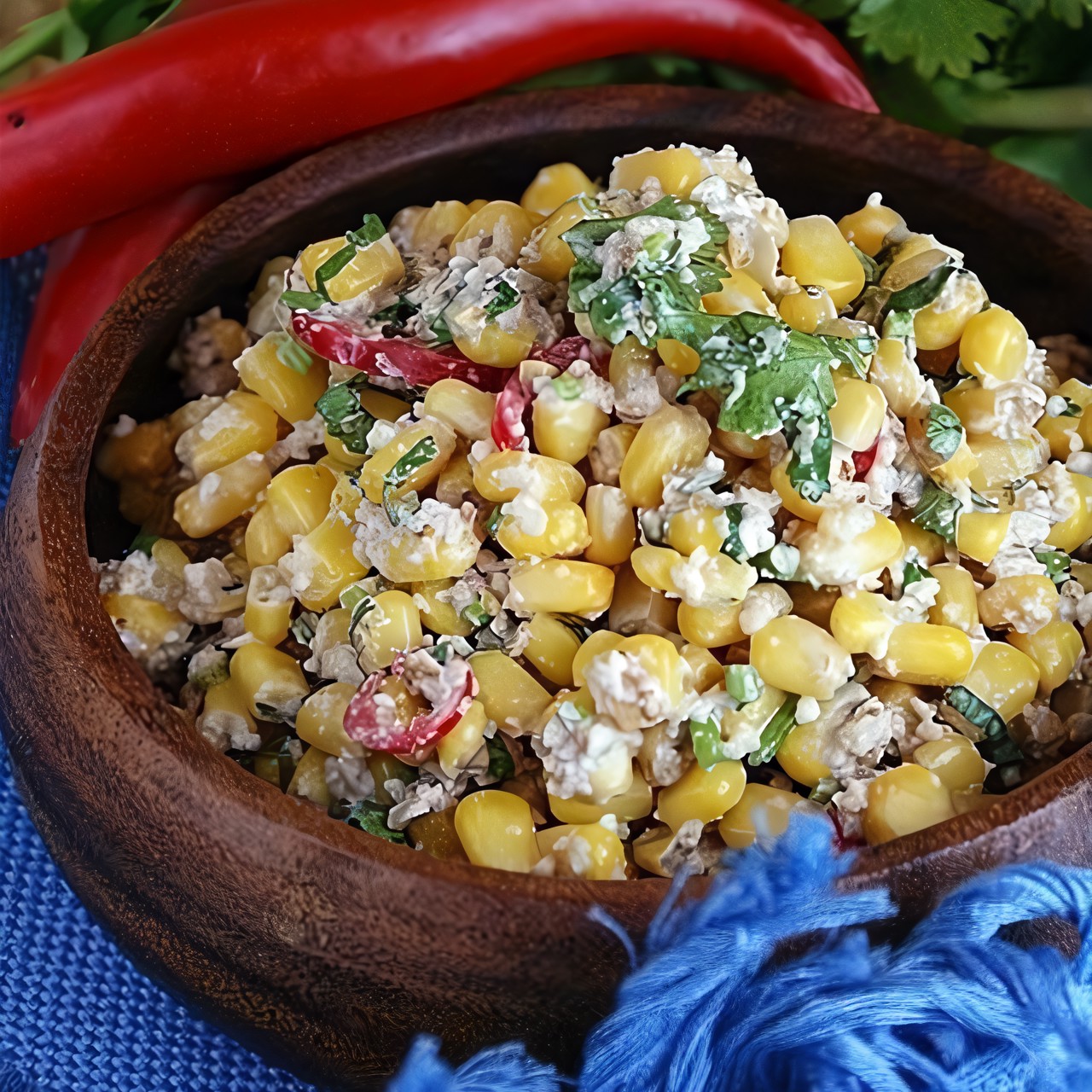 Кукуруза с орехами