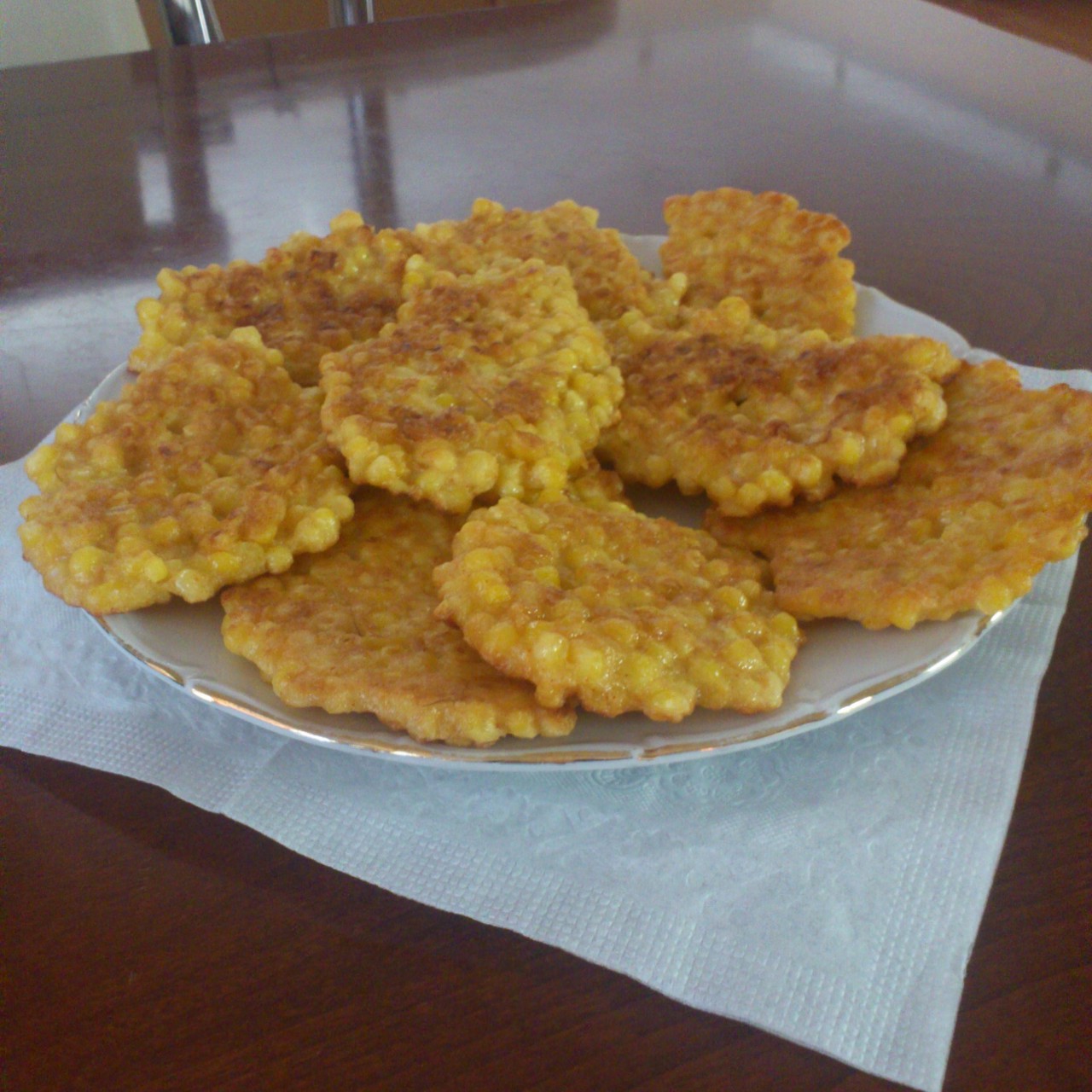 Кукурузные оладьи