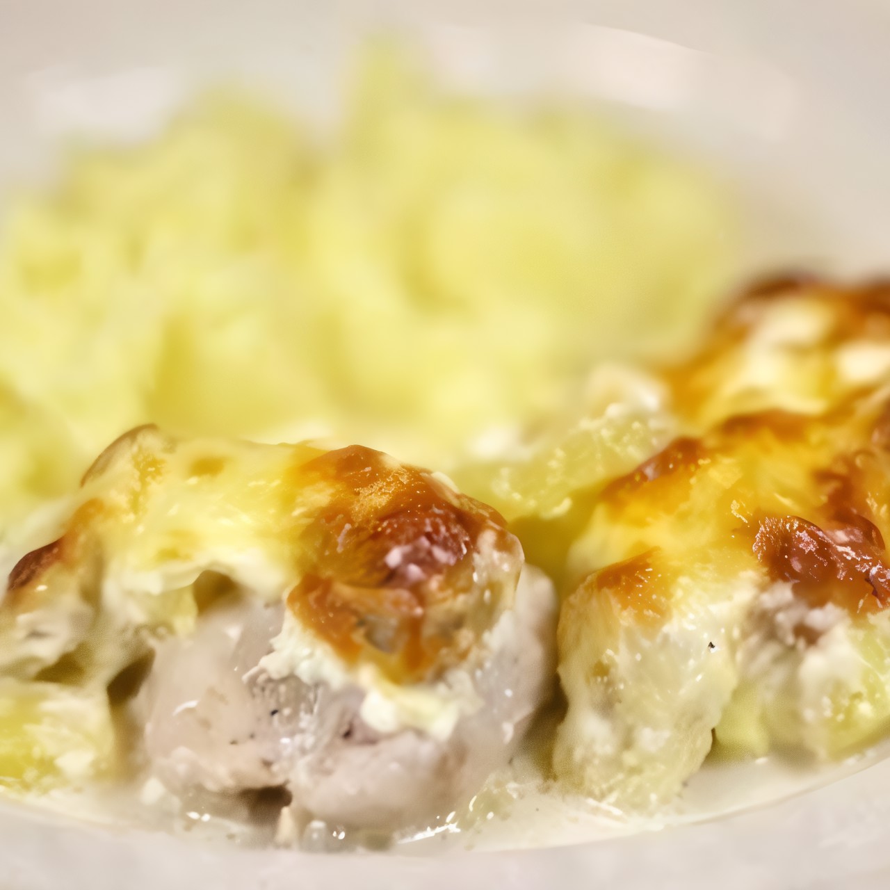 Курица с бананом и ананасом