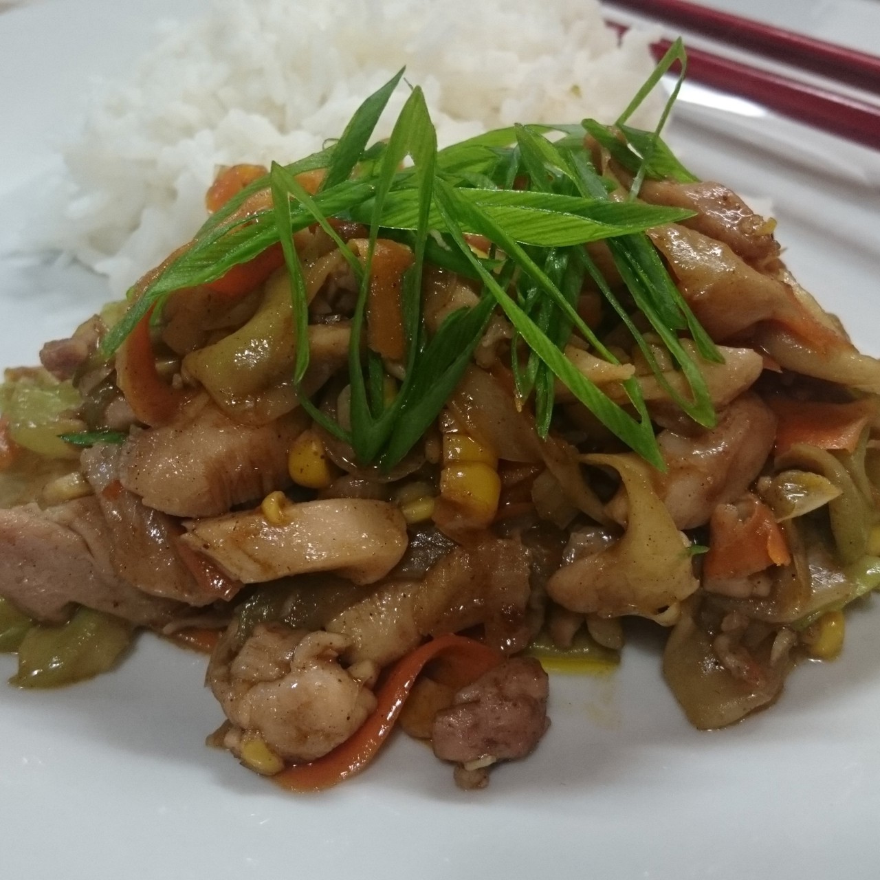 Курица с овощами по-китайски
