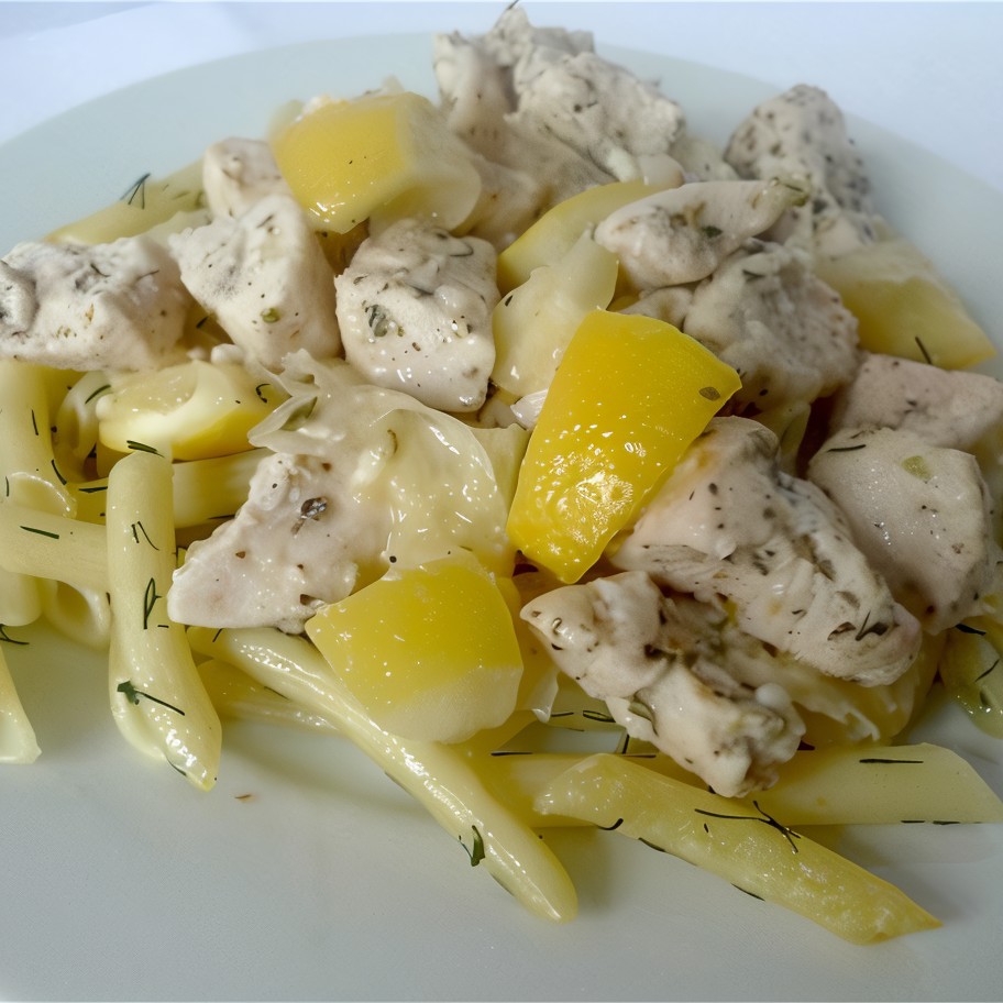 Куриное филе, запеченное с лимонами
