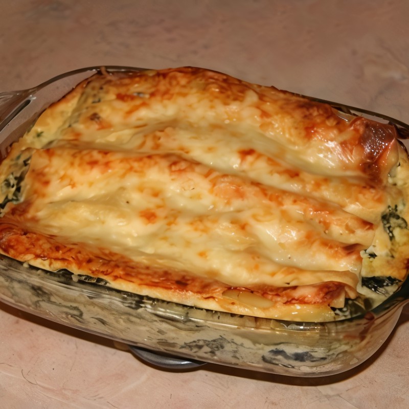 Лазанья со щавелем