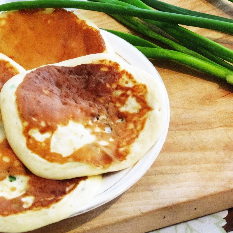 Лепешки на кефире с зеленью