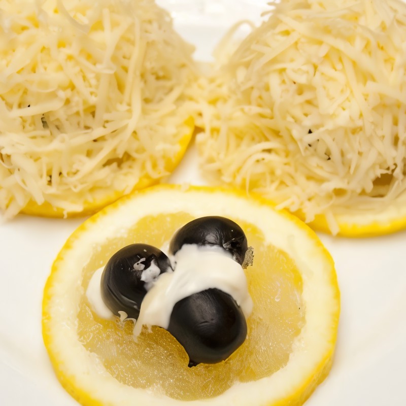 Лимонные ломтики с сыром