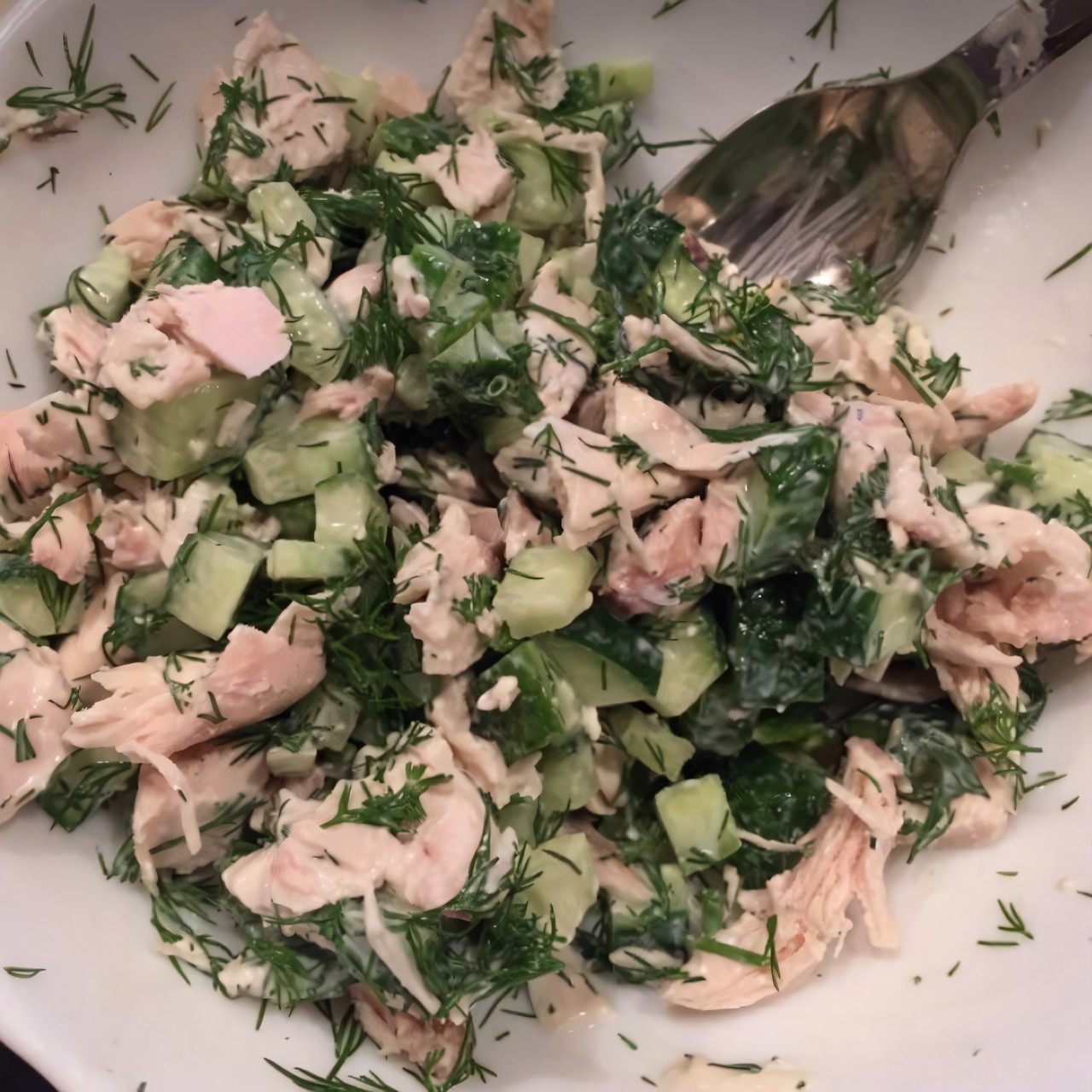 Лёгкий куриный салат