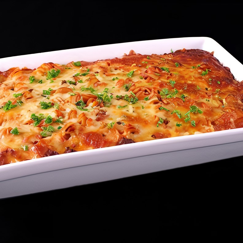 Макароны, запеченные с мясом