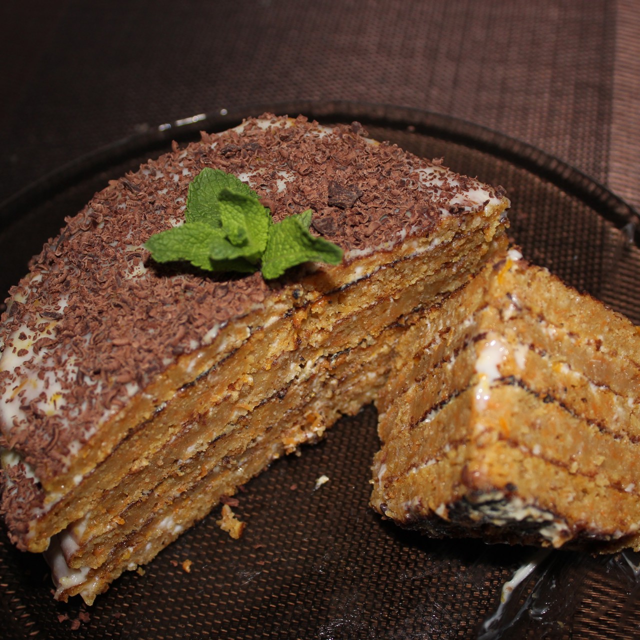Морковный торт без муки