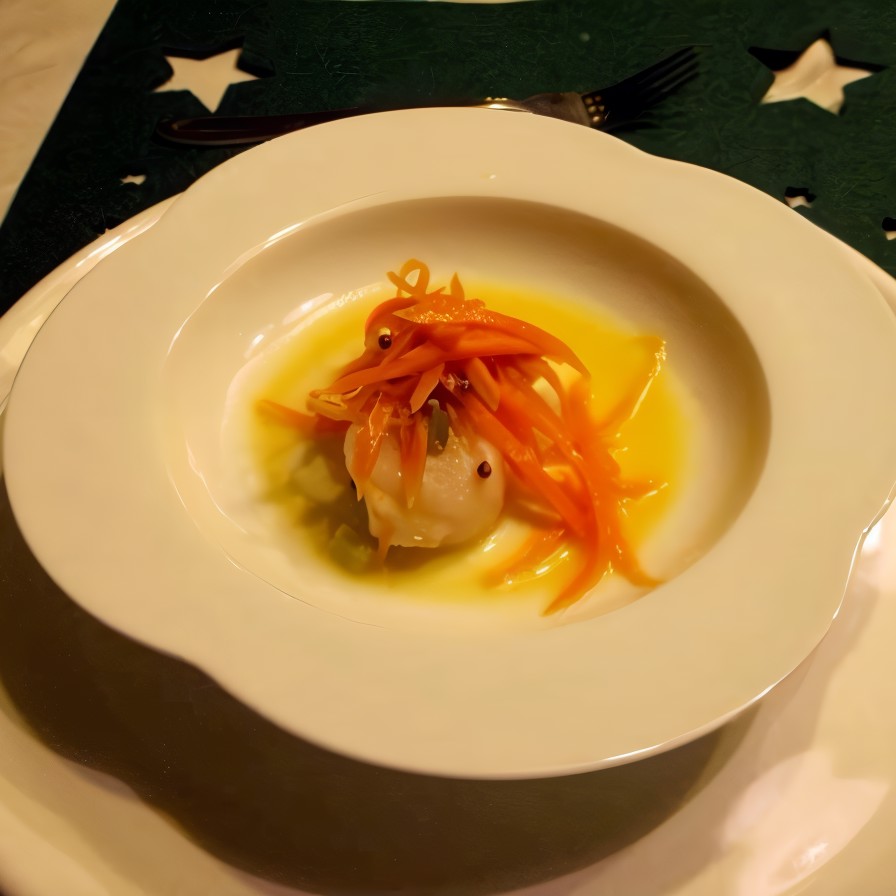 Морские гребешки в апельсиновом соусе