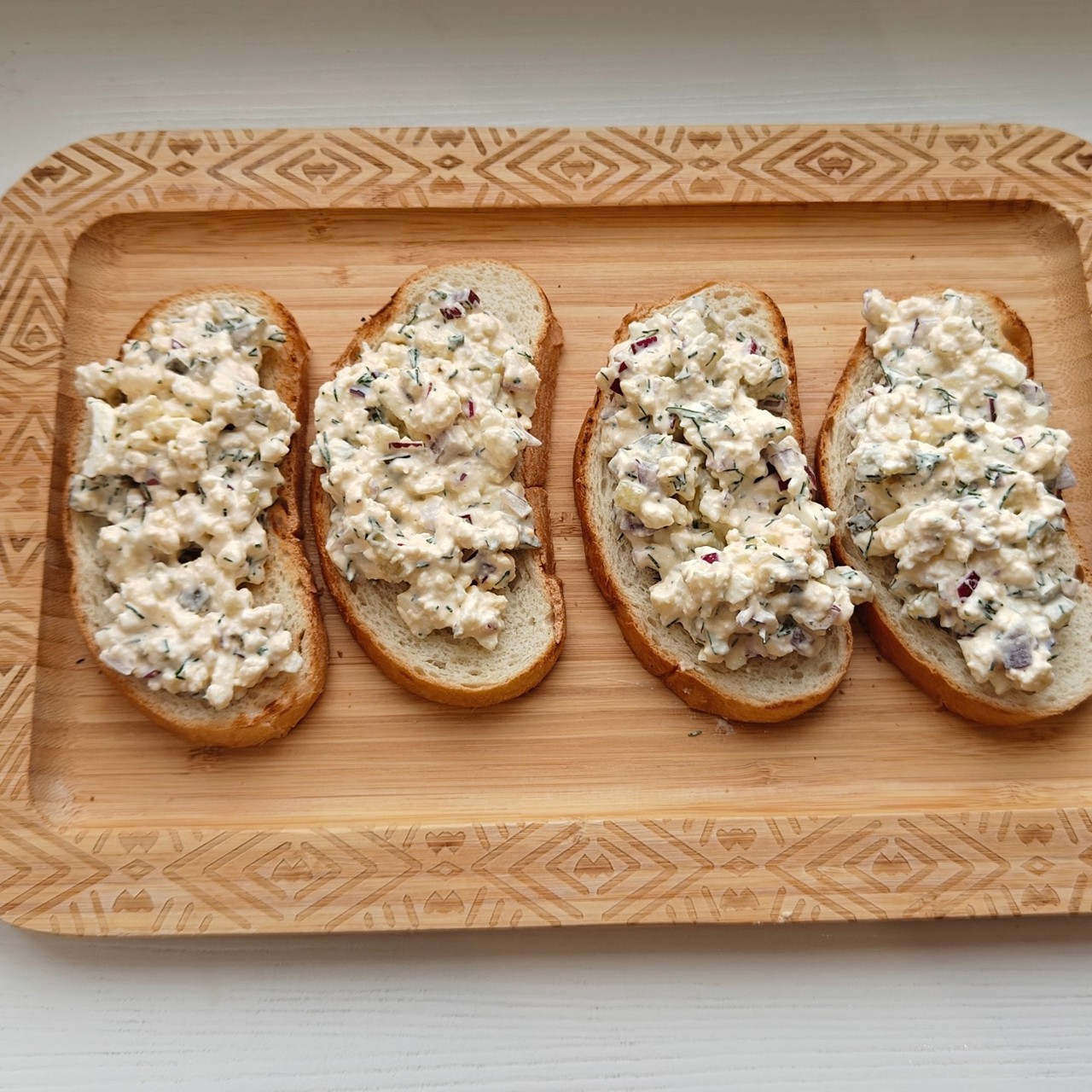 Намазка на хлеб из яиц