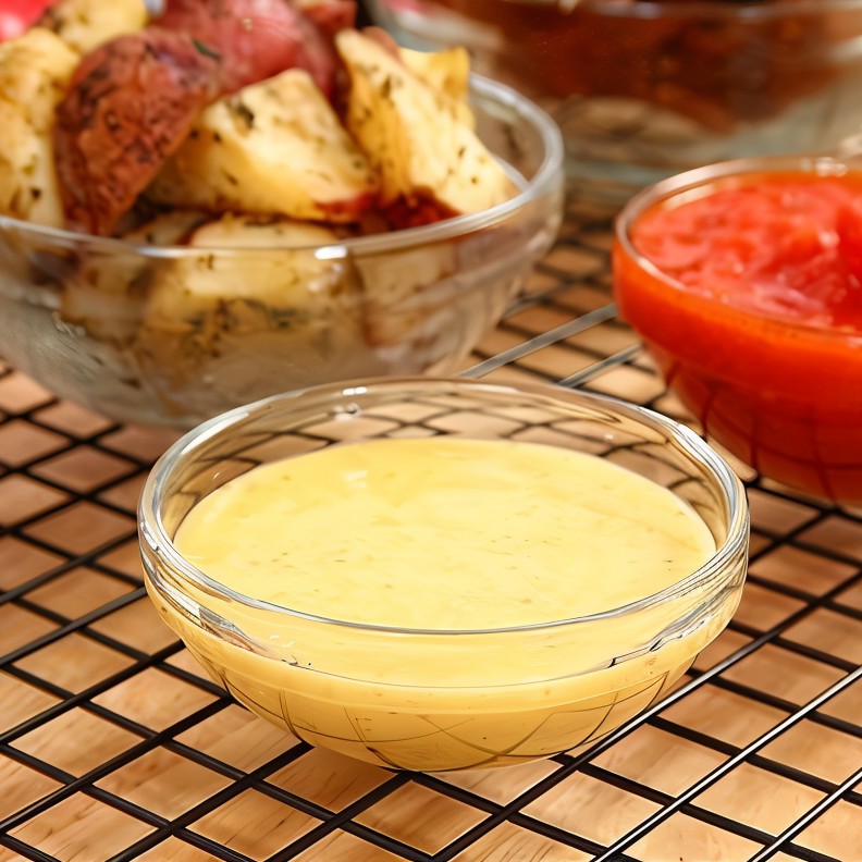Острый горчичный соус с медом и чесноком