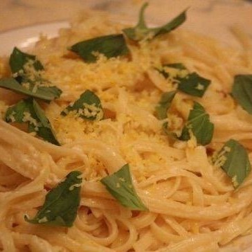 Паста с лимонным соусом