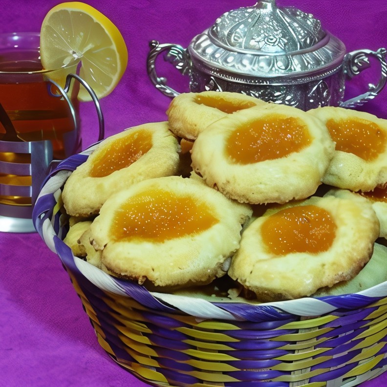 Печенье к чаю с абрикосовым джемом