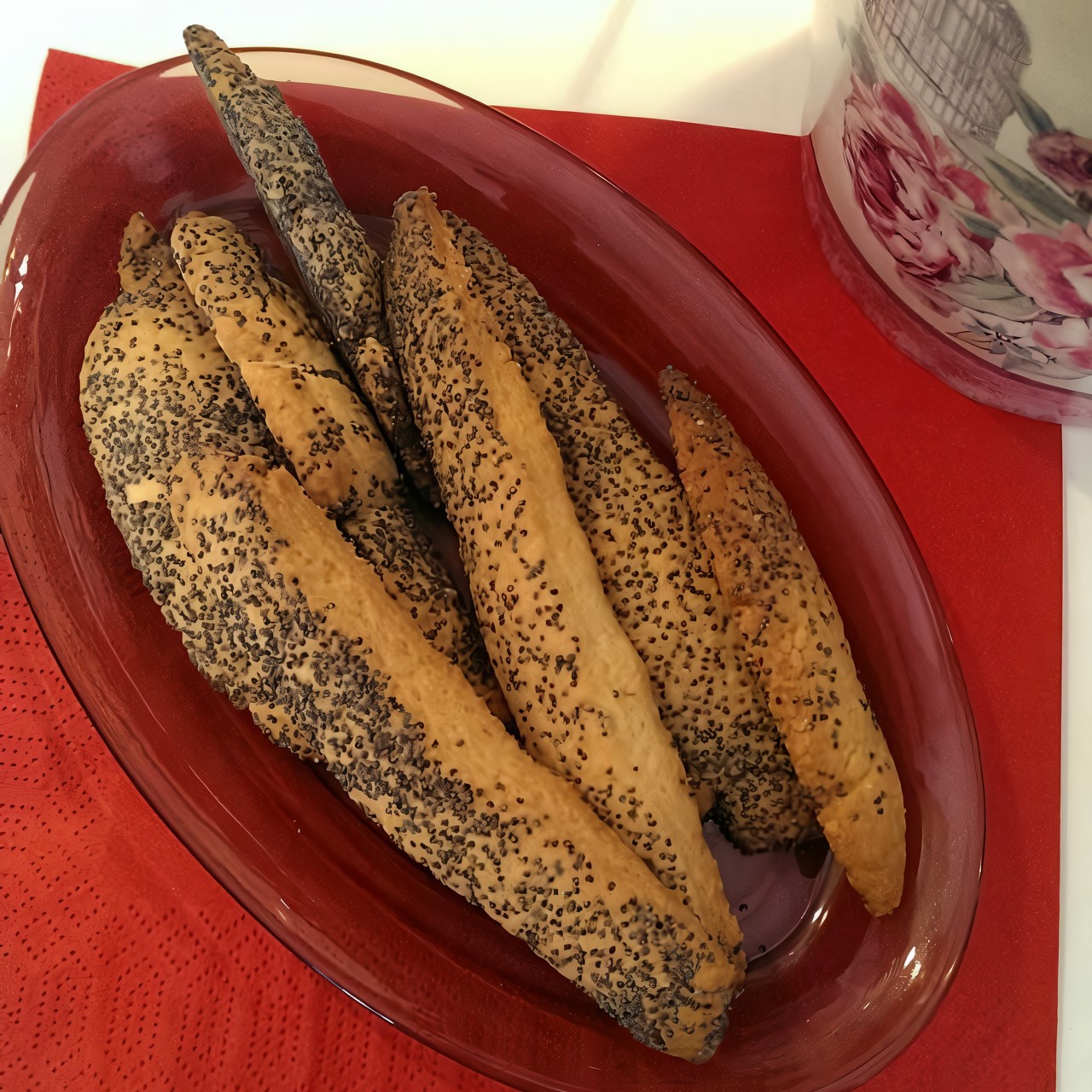 Песочное печенье с маком