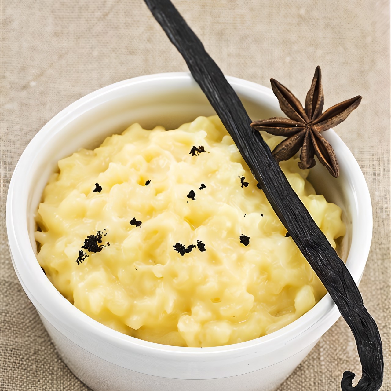 Рисовый пудинг с шафраном, кардамоном, орехами и изюмом